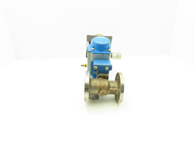 Jamesbury 1" 6150 316SS Ball Valve Flanged w/Pneumatic Actuator VPVL200 SR4/5 B