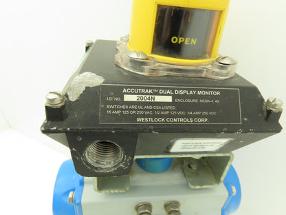 Jamesbury 1" 6150 316SS Ball Valve Flanged w/Pneumatic Actuator VPVL200 SR4/5 B