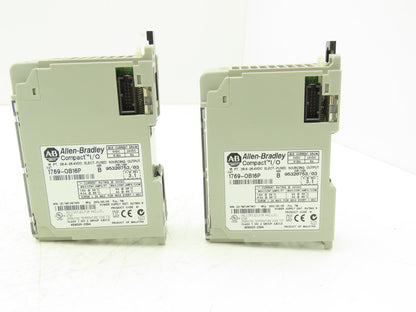 Allen Bradley 1769-OB16P MicroLogix Compact I/O Sourcing Output 16 Pt Lot of 2