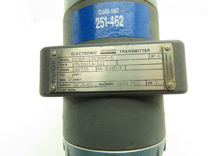 Foxboro 823DP-I3S1NM0-S Electronic Pressure Transmitter 12.5-65VDC 3000psi