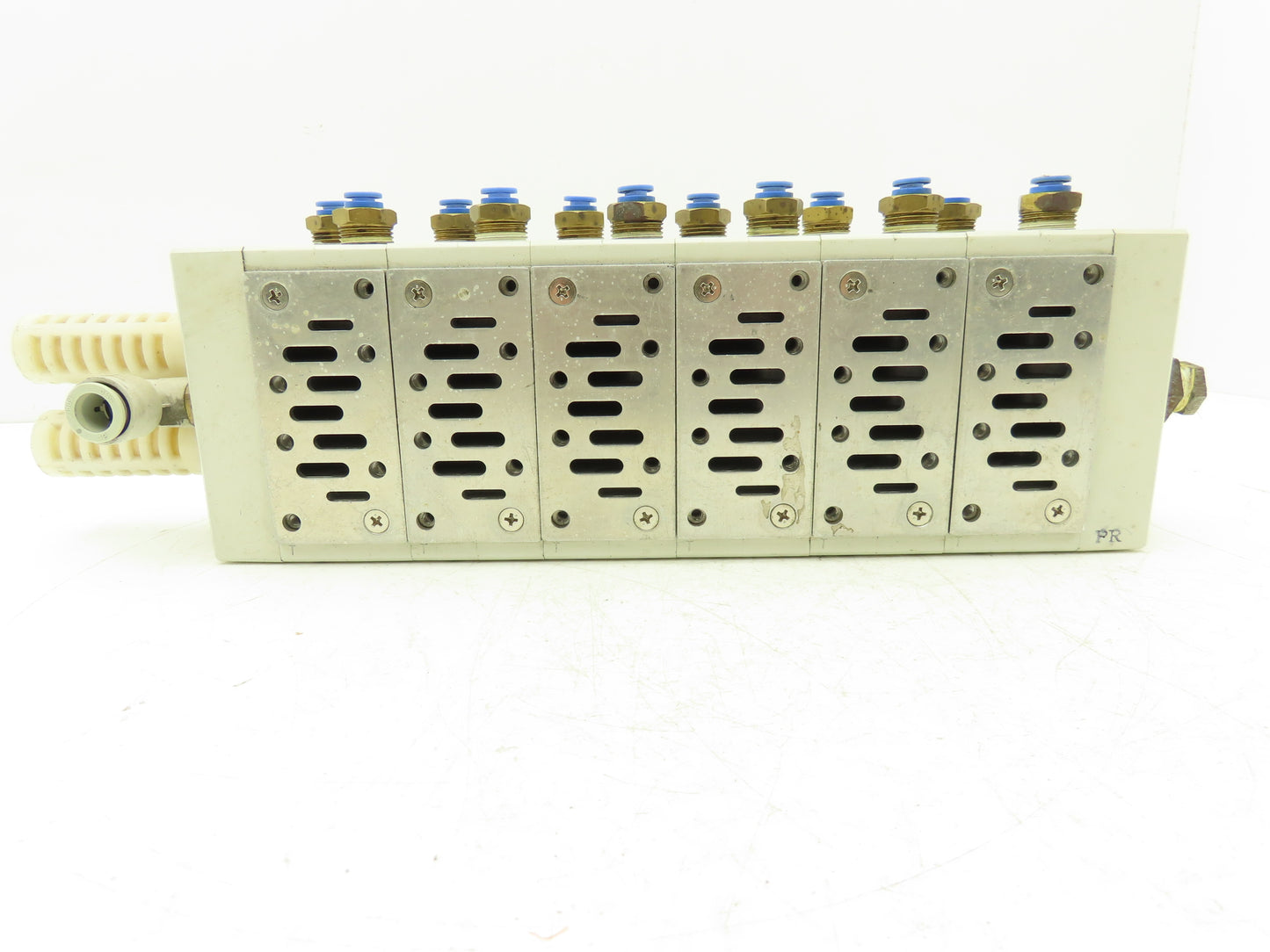 SMC VV712 Pneumatic Air Solenoid Manifold 6 Station Block PB12 Type