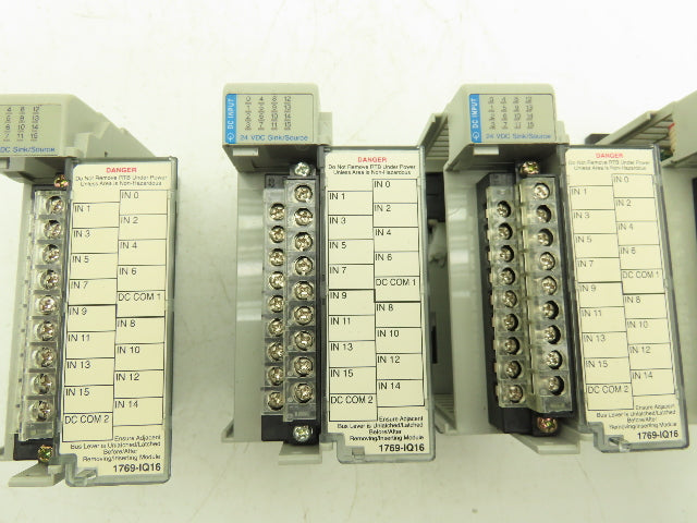 Allen Bradley 1769-IQ16 MicroLogix Compact I/O Input Module 16 Pt Lot of 5
