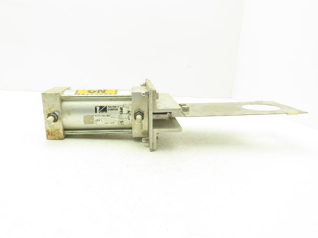 Vortex DAC30AD Pneumatic Air Cylinder 3" Bore 3.5" Stroke 250psi W/Gate Valve