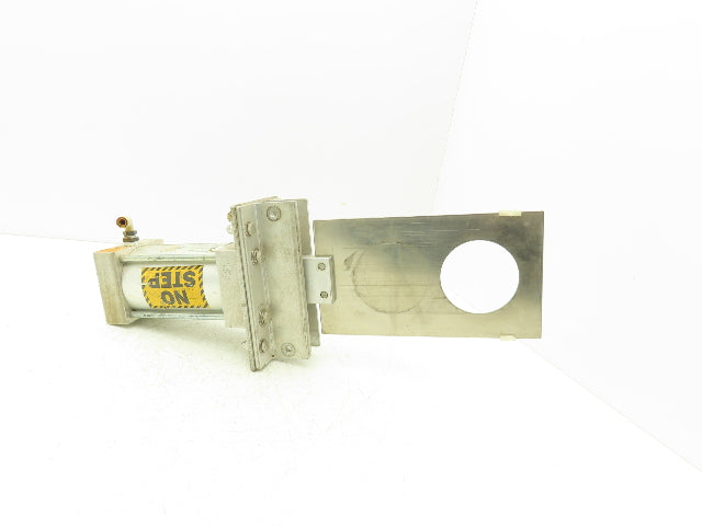 Vortex DAC30AD Pneumatic Air Cylinder 3" Bore 3.5" Stroke 250psi W/Gate Valve