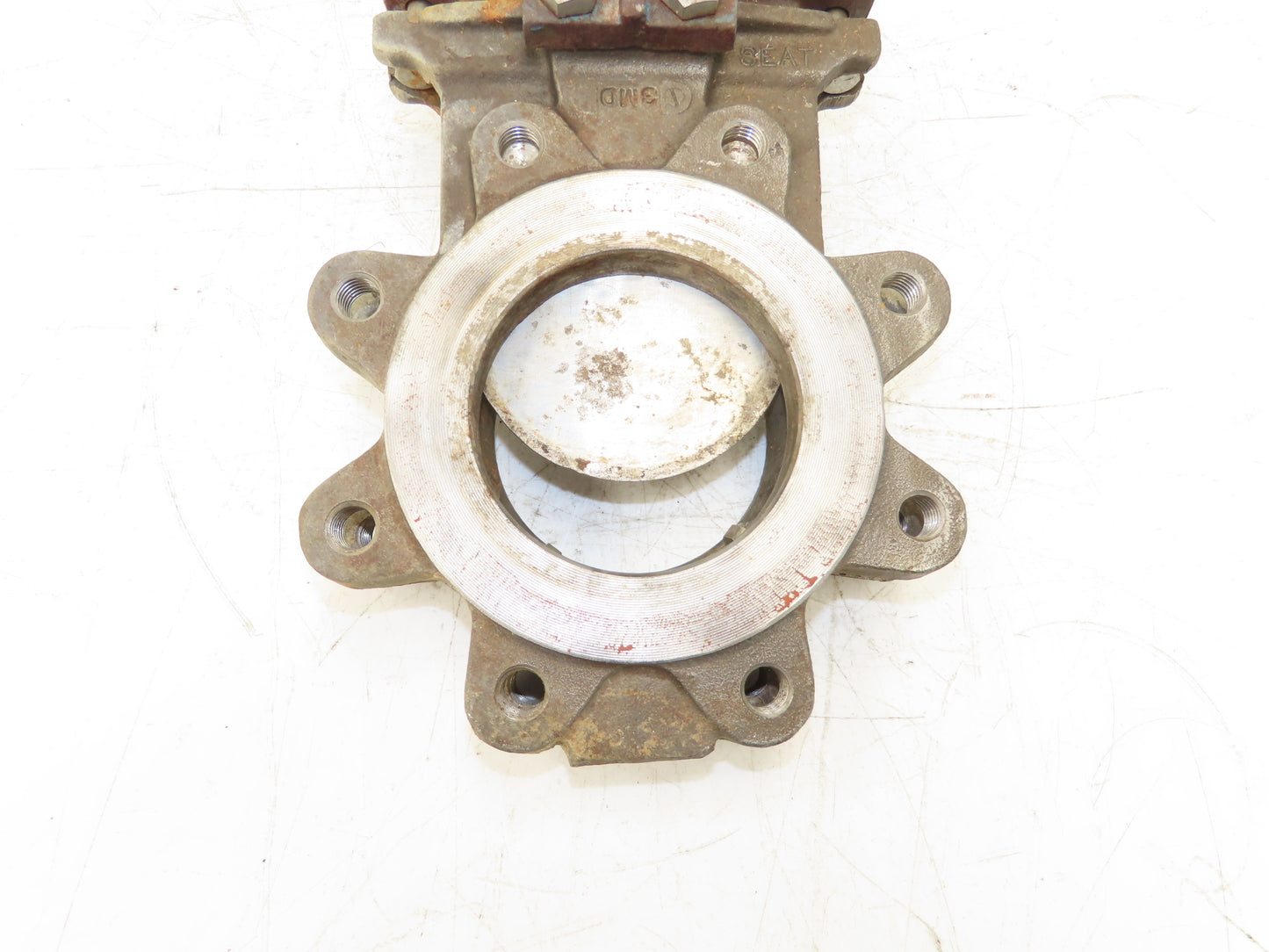 Fabri-Valve C37R304 4" Stainless Knife Gate Valve Rising Stem Lug Style