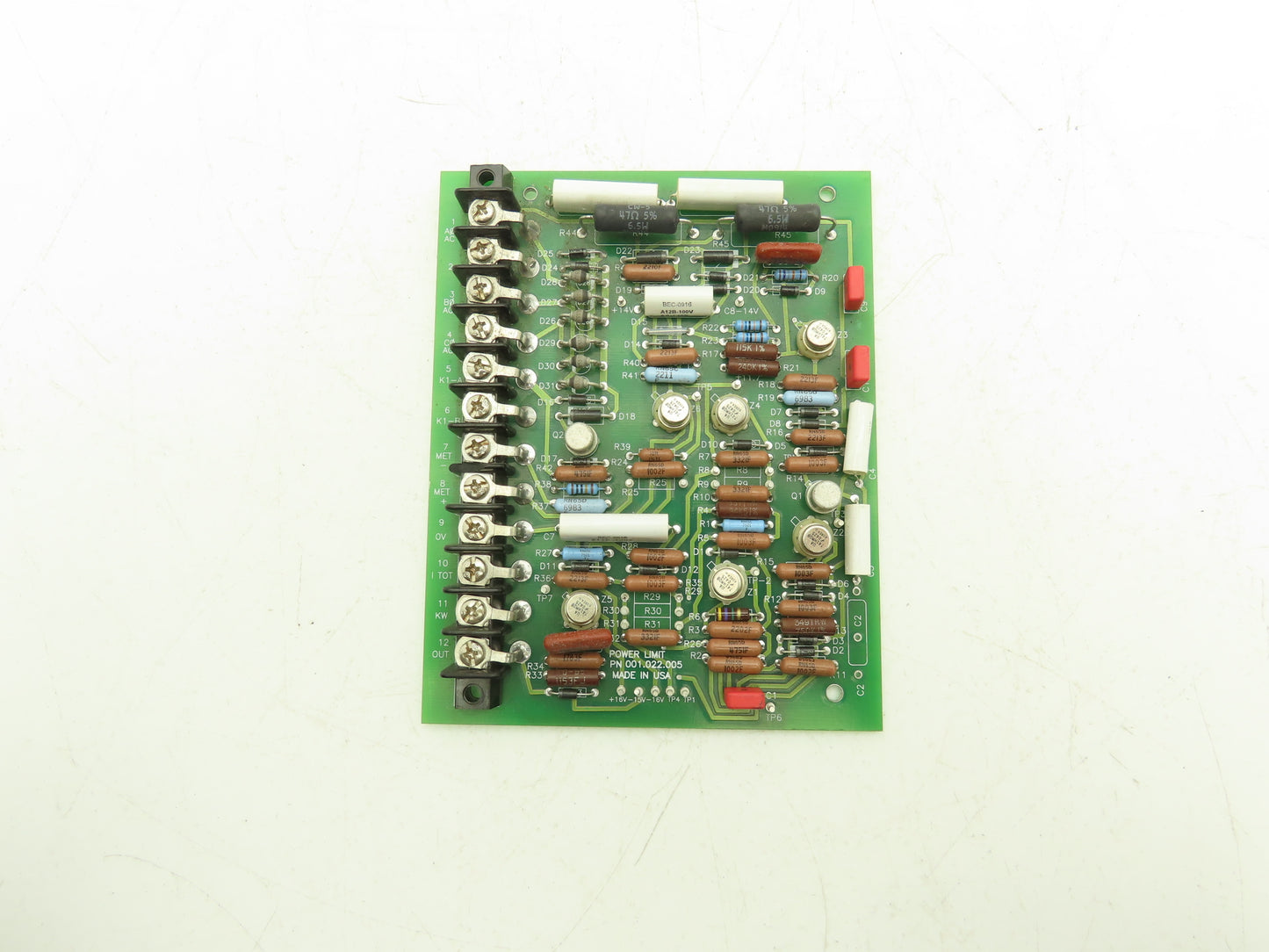 General Electric 001.022.005 GE Power Limit Board