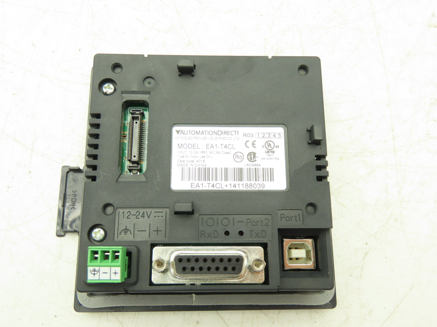 Automation Direct EA1-T4CL HMI Touch Screen Panel 4" C-More 12-24V Missing Clip