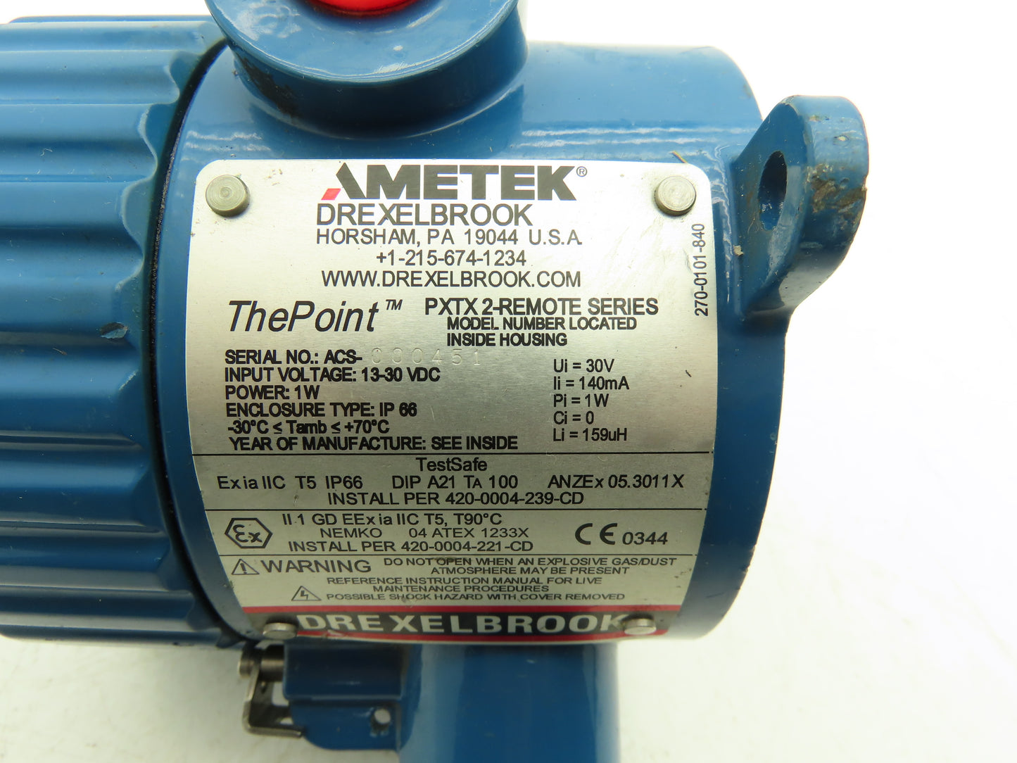 Ametek PXTX 2-Remote Series Level Transmitter PMTO-21NN-NN