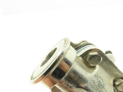 ITT Dia-Flo 1" Stainless Manual Diaphragm Valve 1.5" Tri-Clamp