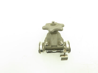 ITT Dia-Flo 1" Stainless Manual Diaphragm Valve 1.5" Tri-Clamp