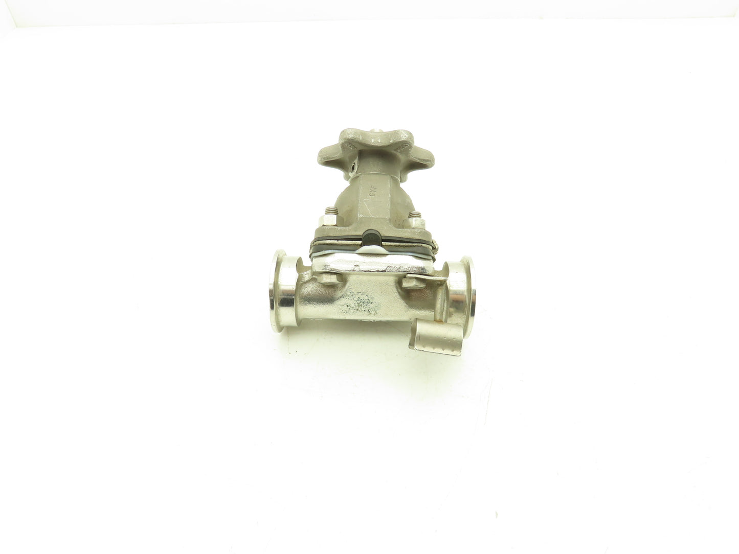 ITT Dia-Flo 1" Stainless Manual Diaphragm Valve 1.5" Tri-Clamp