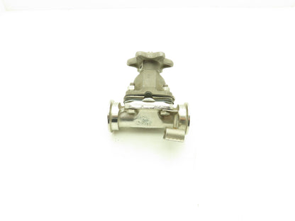 ITT Dia-Flo 1" Stainless Manual Diaphragm Valve 1.5" Tri-Clamp