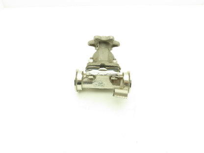 ITT Dia-Flo 1" Stainless Manual Diaphragm Valve 1.5" Tri-Clamp