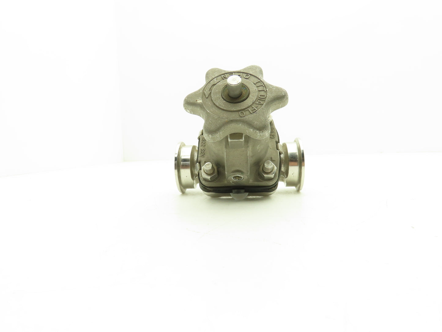 ITT Dia-Flo 1" Stainless Manual Diaphragm Valve 1.5" Tri-Clamp