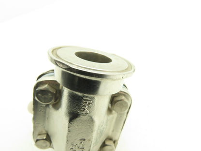 ITT Dia-Flo 1" Stainless Manual Diaphragm Valve 1.5" Tri-Clamp