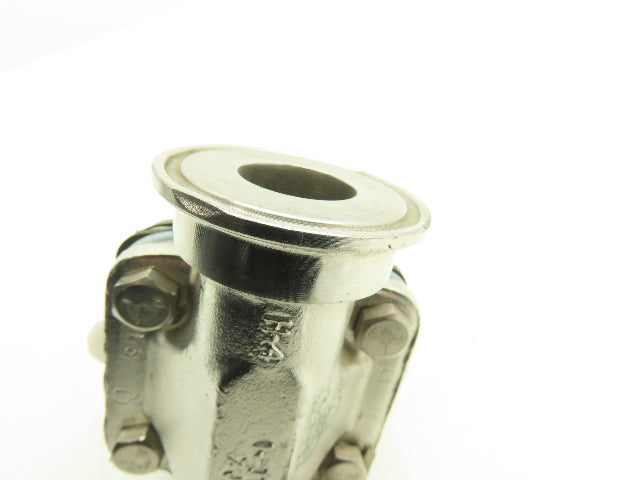 ITT Dia-Flo 1" Stainless Manual Diaphragm Valve 1.5" Tri-Clamp