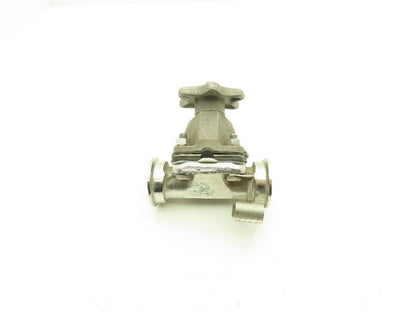 ITT Dia-Flo 1" Stainless Manual Diaphragm Valve 1.5" Tri-Clamp
