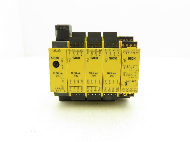 Sick Flexi soft CPU with XTIO Modules and Safety Relay Mixed Lot of 5
