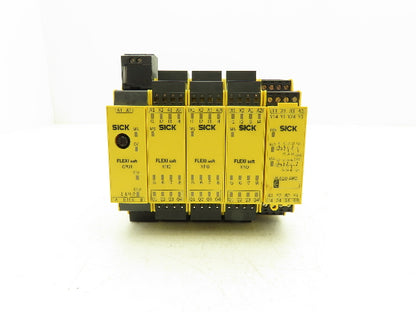 Sick Flexi soft CPU with XTIO Modules and Safety Relay Mixed Lot of 5
