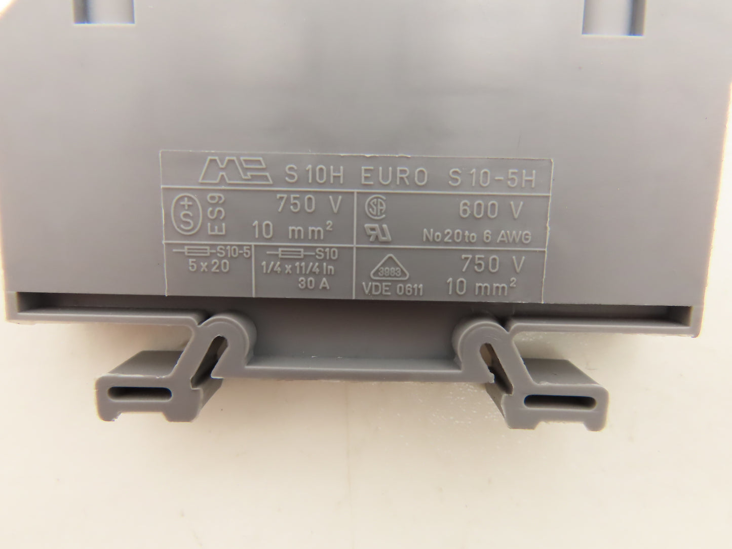 Morsettitalia S10-5H Indicated Fuse Holder Din Rail Mount 600V Lot of 13