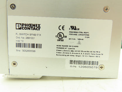 Phoenix Contact 2891001 5-Port Industrial Unmanaged Ethernet Switch Lot of 5