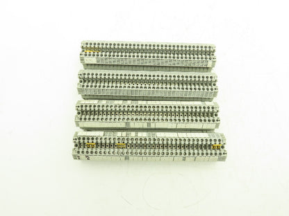 Allen Bradley 1492-J6 1492-EAJ35 Terminal Block With 4 DIN Rails 600V Lot of 129