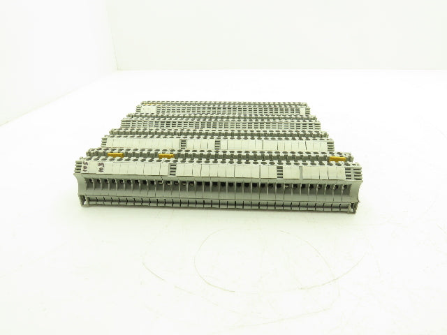 Allen Bradley 1492-J6 1492-EAJ35 Terminal Block With 4 DIN Rails 600V Lot of 129