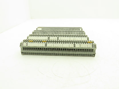 Allen Bradley 1492-J6 1492-EAJ35 Terminal Block With 4 DIN Rails 600V Lot of 129