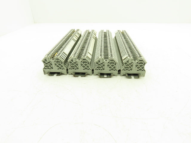 Allen Bradley 1492-J6 1492-EAJ35 Terminal Block With 4 DIN Rails 600V Lot of 129