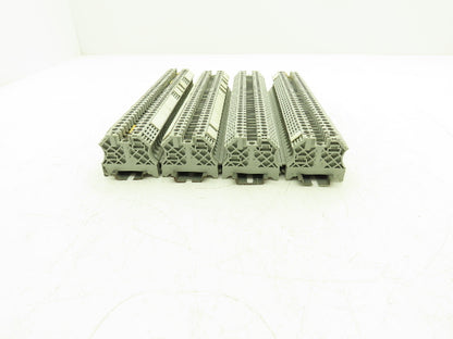 Allen Bradley 1492-J6 1492-EAJ35 Terminal Block With 4 DIN Rails 600V Lot of 129