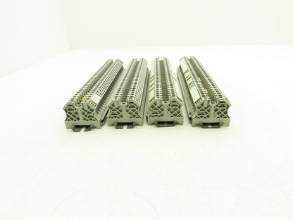 Allen Bradley 1492-J6 1492-EAJ35 Terminal Block With 4 DIN Rails 600V Lot of 129