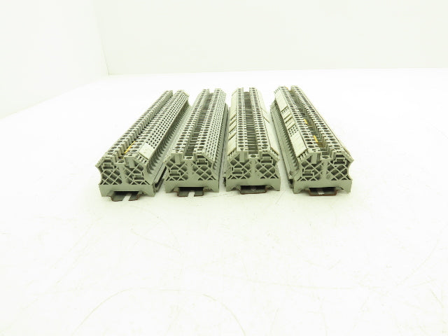 Allen Bradley 1492-J6 1492-EAJ35 Terminal Block With 4 DIN Rails 600V Lot of 129