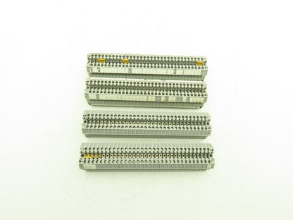 Allen Bradley 1492-J6 1492-EAJ35 Terminal Block With 4 DIN Rails 600V Lot of 129
