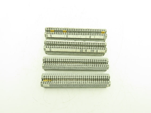 Allen Bradley 1492-J6 1492-EAJ35 Terminal Block With 4 DIN Rails 600V Lot of 129