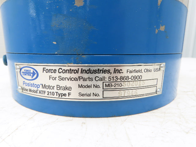Force Control MB-210-S02015 Posistop NEMA Motor Brake 8.5" Flange 180TC