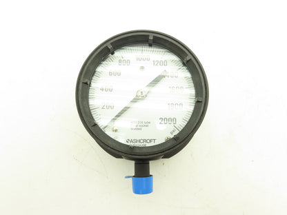 Ashcroft 451379RS Duragauge Pressure Gauge 4.5" Dial 1/2" NPT 2000PSI