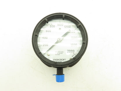 Ashcroft 451379RS Duragauge Pressure Gauge 4.5" Dial 1/2" NPT 2000PSI