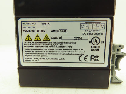 N-Tron 108TX Industrial Ethernet Switch 8 Port 10-30V 250ma