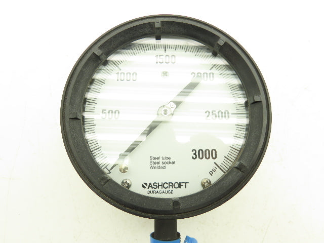 Ashcroft 451379BS Duragauge Pressure Gauge 4.5" Dial 1/2" NPT 3000PSI