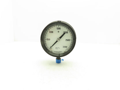 Ashcroft 451379BS Duragauge Pressure Gauge 4.5" Dial 1/2" NPT 3000PSI