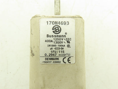 Bussman 170M4693 Fast Acting Fuse 400A 1300V 1FU/115 Size