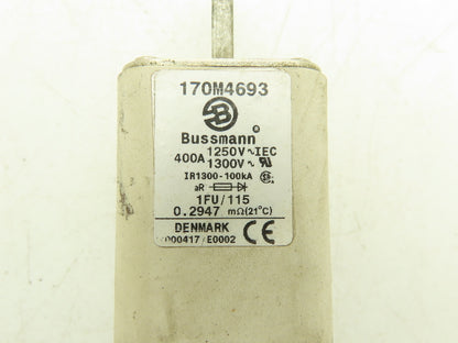 Bussman 170M4693 Fast Acting Fuse 400A 1300V 1FU/115 Size