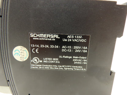 Schmersal AES 1337 Safety Relay 230VAC 24VDC
