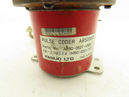 Fanuc A06B-0312-B251 AC Servo Motor 2000 RPM 120V - Encoder A290-0521-V581
