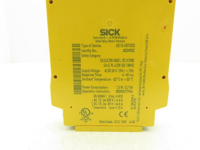 Sick UE10-4XT3D2 Machine Safety Relay Module