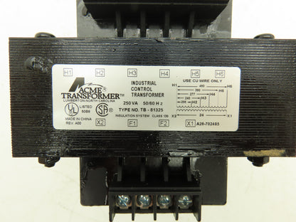 ACME TB-81325 Control Transformer LV 24V 250VA 1Ph HV 208/240/277/380/480V