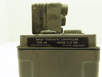 Bailey Meters AD Pneumatic Pressure Controller 3-15psi Regulator