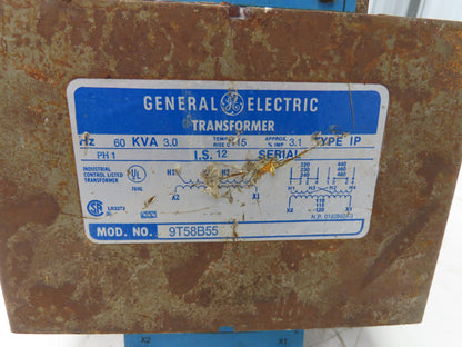 GE General Electric 9T58B55 Power Transformer 3KVA 1Ph HV 240-480 LV 120