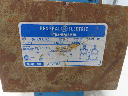 GE General Electric 9T58B55 Power Transformer 3KVA 1Ph HV 240-480 LV 120