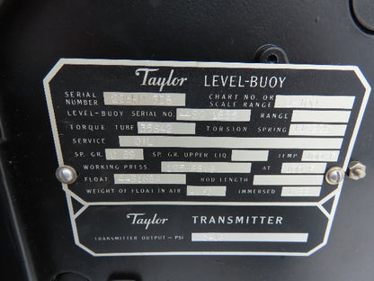 Taylor JS-342-B Level-Buoy Fulscope Pressure Transmitter Gauge *Broken Glass*